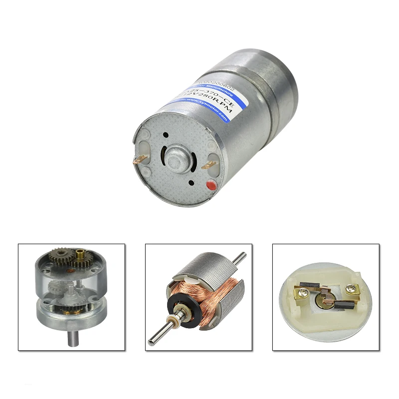 JGA25-370 ミニチュア DC ギアモーター速度調整小型モーター 6V 60rpm 12V 60/85rpm 24V 60rpm DC 電気モーター