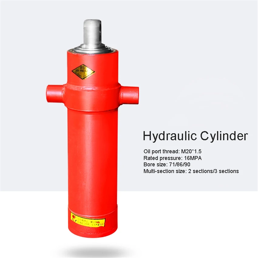 3TG-E71*750 One-way Multi-section Sleeve Type Hydraulic Cylinder Hydraulic Tool Agricultural Vehicle Retractable Top Accessories