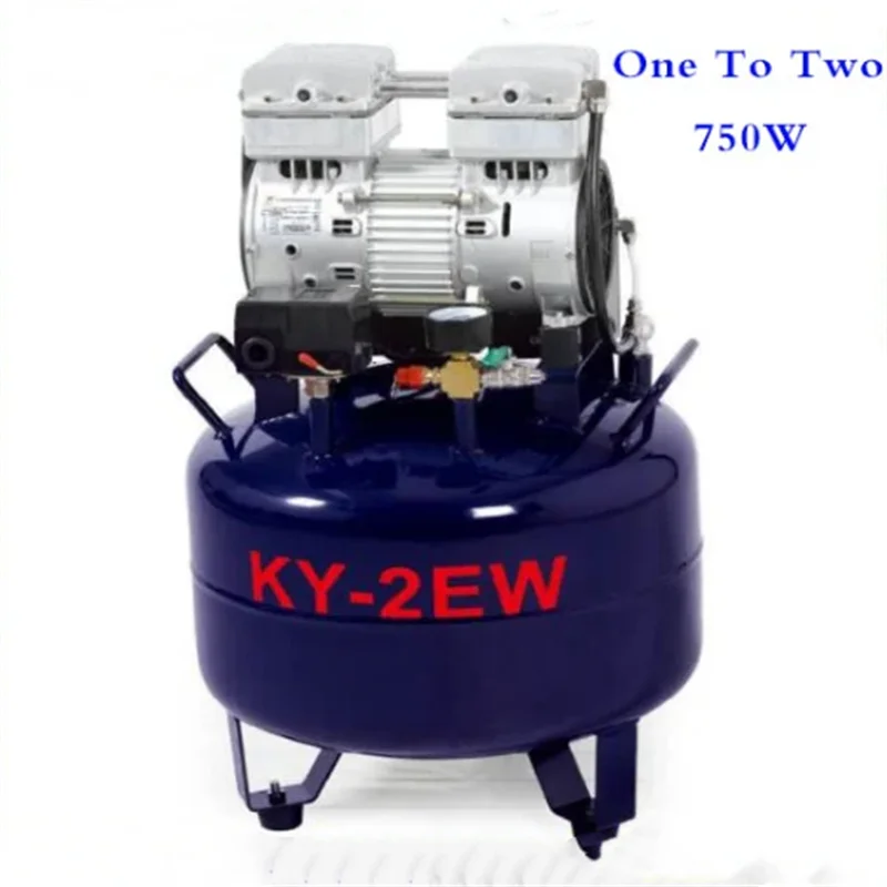 Medical Noiseless Oil Free Oilless Air Compressor 32L for 2PC Dental Chair 750W