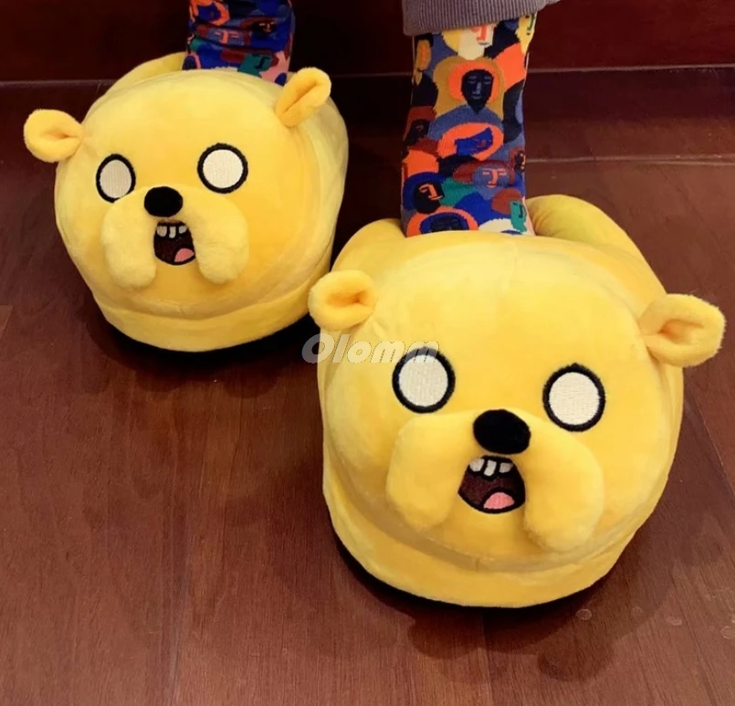 Pantofole da cartone animato Happy time donna antiscivolo Finn Jake pantofole da casa per interni personaggio Anime camera da letto regalo di natale