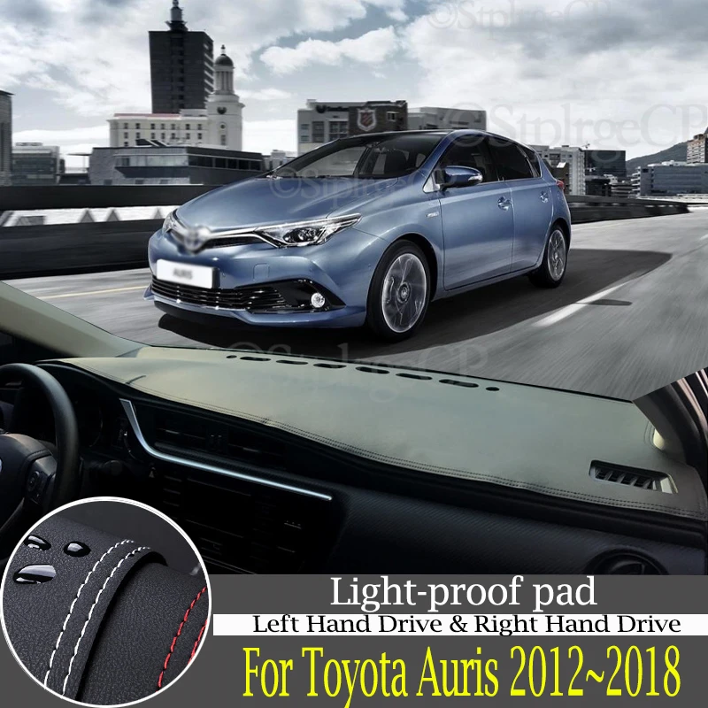 quality leather instrument panel protection pad and light-proof pad for Toyota Auris 2014~18 E180 Corollacar styling accessories