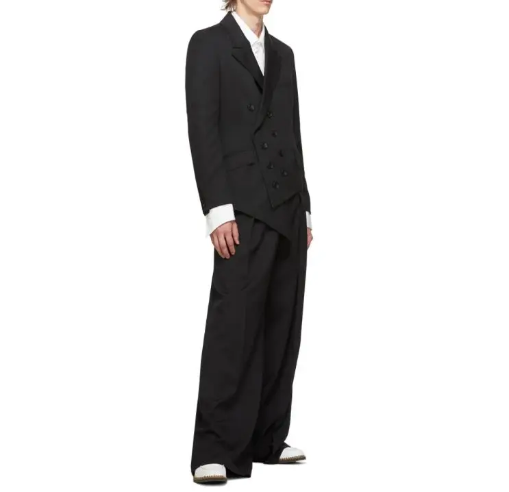 S-7XL!!New 2023 men's asymmetrical suit with loose double-breasted suit with long sleeves