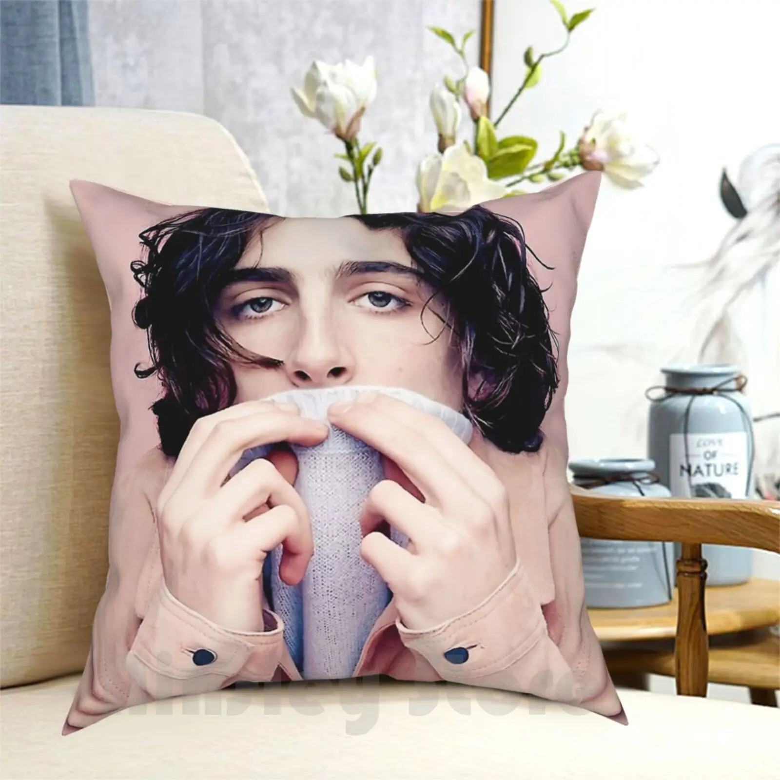 Timothee Pillow Case Printed Home Soft DIY Pillow cover Timothee Chalamet Timothee Chalamet Timothee Chalamet Cute Timmy