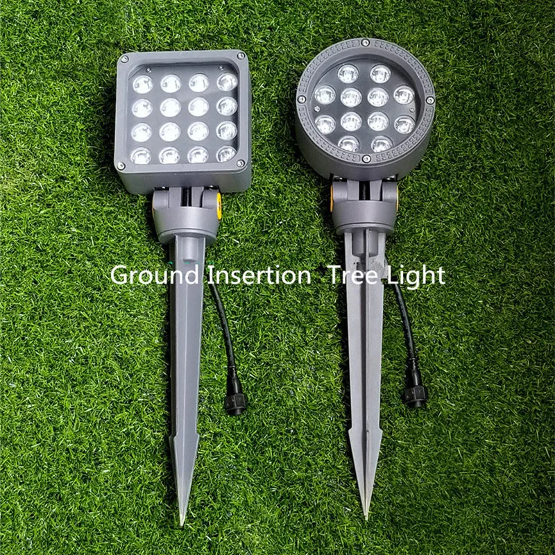 

RGB Led подсветка для освещения ландшафта, водонепроницаемый светодиодный напольный светильник для газона, 220 В переменного тока, 12 Вт, 36 Вт