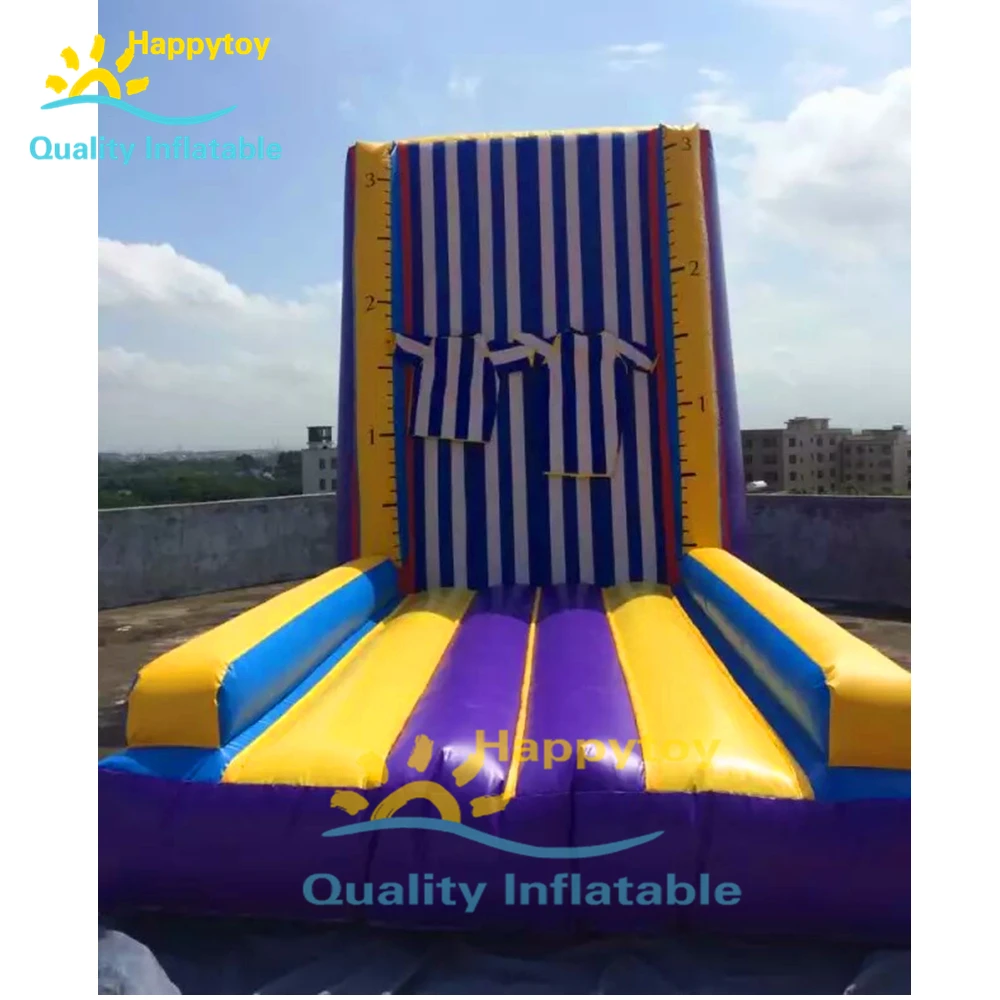 

Outdoor Sport Game Inflatable Climbing Wall Sticky Wall With 2 Stick Suits