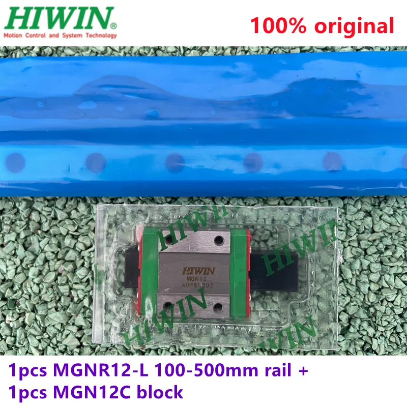 

1pcs Original HIWIN linear guide rail MGN12 -L 100mm/200mm/300mm/400mm/500mm+1pcs MGN12C Mini blocks for 12mm Miniature CNC kit