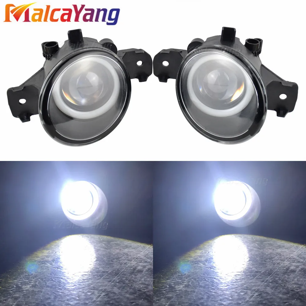 

2PCS Car Styling Angel eye+ LED Fog Lights Left /Right Front Fog Lamp For Nissan Teana J32 For Nissan Primera P12 2001-2008