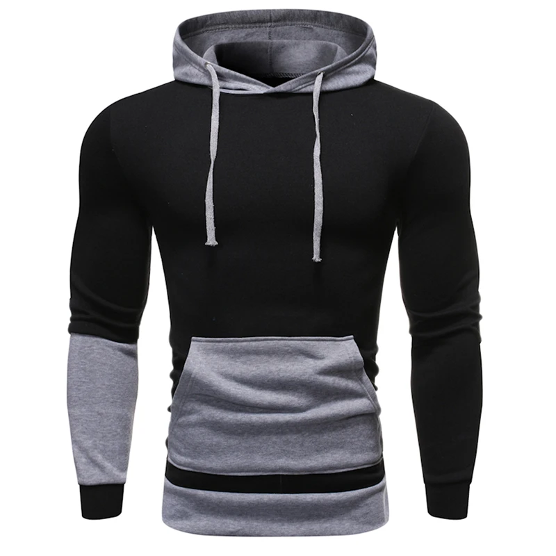 Hoodies Men Autumn Casual Simplicity Color matching Loose All-Match Sweatshirts Long Sleeve Trend Pullovers High Quality Fashion