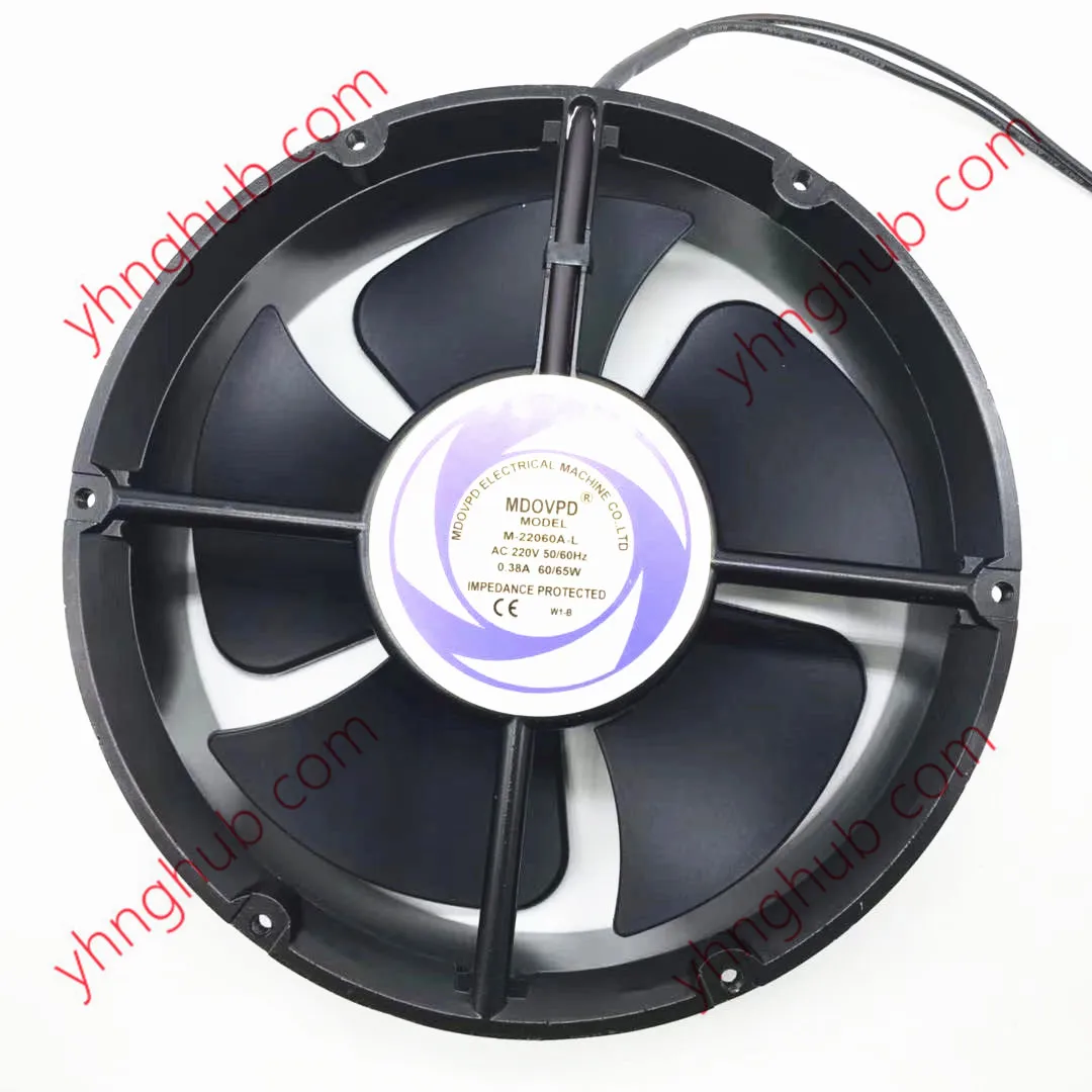 

MDOVPD M-22060A-L AC 220V 0.38A 220X60mm 2-Wire Server Round Fan