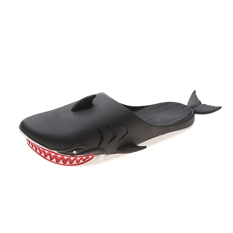 New Funny 3D Great White Shark Slippers Women Indoor Slides Parent-Child Slippers Female Summer Beach Shoes Cartoon Slippers