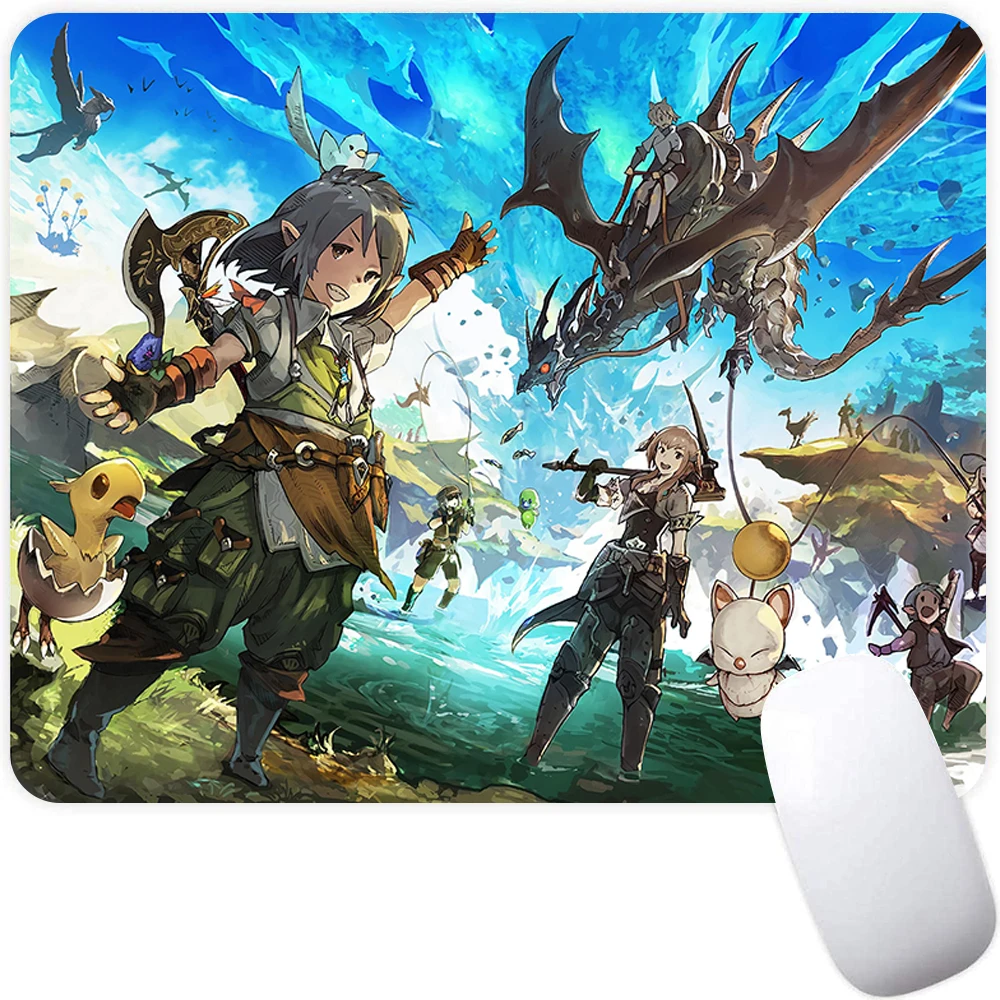 Small Gaming Mouse Pad Computer Mousepad Gamer Mouse Mat Laptop Mausepad Final Fantasy XIV Online Carpet Keyboard Mat Desk Pad