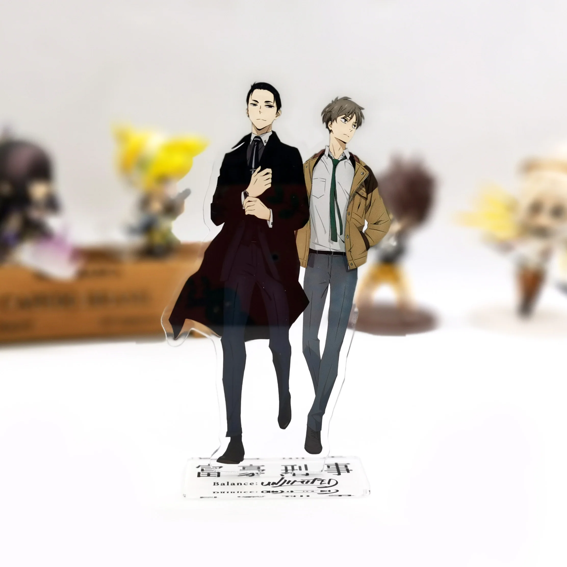 

Fugou Keiji Balance Unlimited Kanbe Daisuke Kato Haru HM acrylic stand figure model plate holder cake topper anime