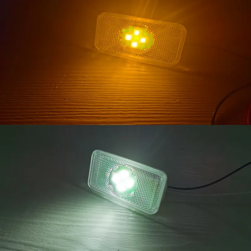 10X Amber White  E2 Led Reflector Side marker for volvo Trailer  Light  Emark for Volvo truck spare parts OE 20789440 120*45mm