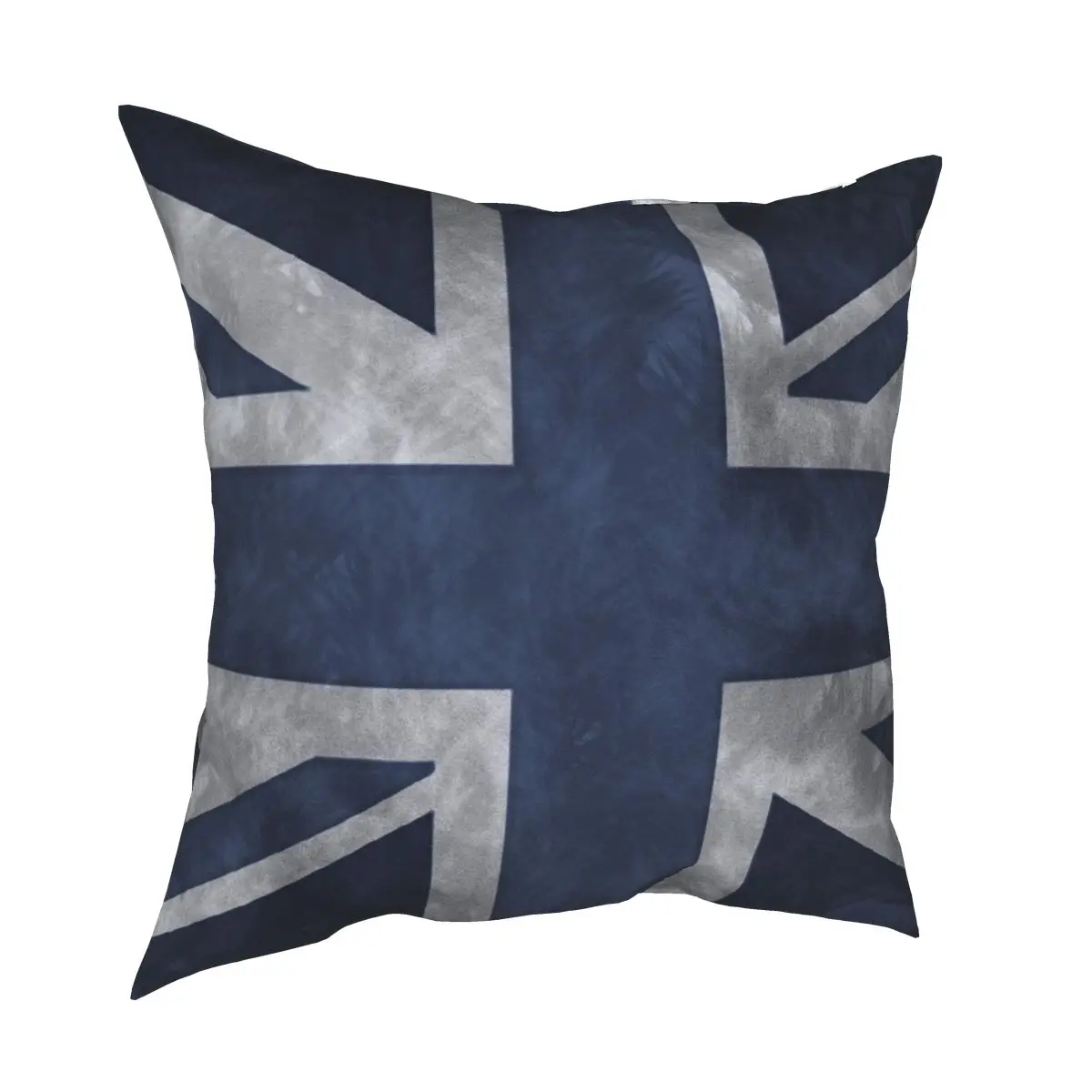 Blue Distressed Union Jack Square Pillowcase Creative Decor Home Cushion Cover Wholesale