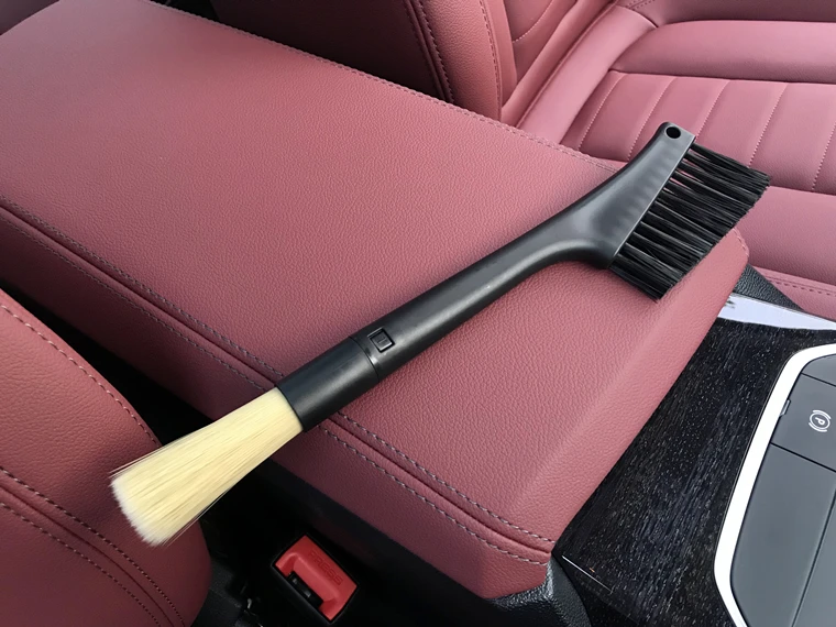 Lucullan Buckle Double Head Removable Interior Detailing Brush Car Vent Air-Condition Deep Cleaing Dusting Tools