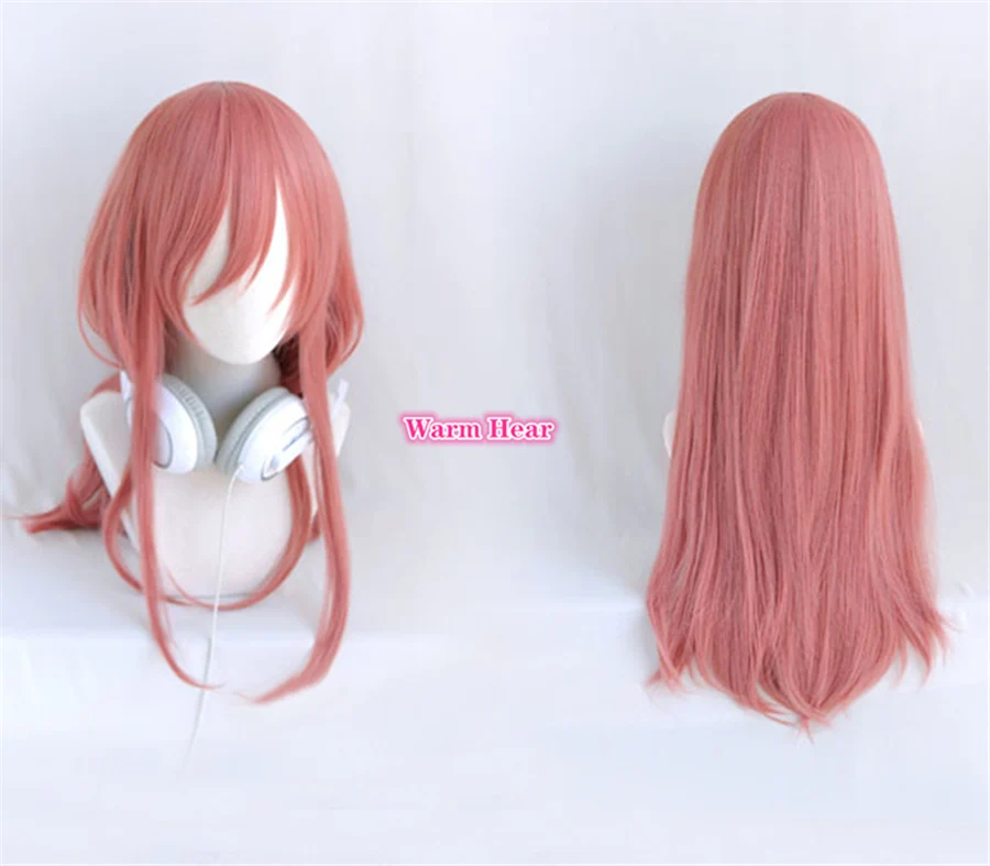 Anime Synthetic Hair Nakano Miku Cosplay Woman 60cm Long Wig Heat Resistant Hair Halloween Party Role Play Wigs + Free Wig Cap