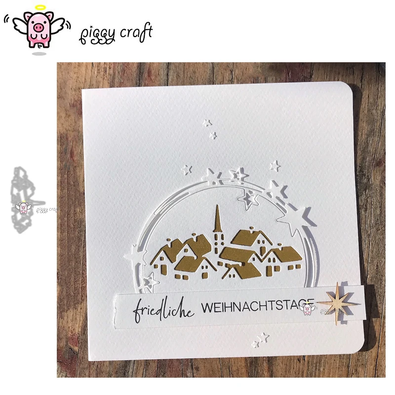 

Piggy Craft металлические штампы для резки, форма для домашней группы, украшение для скрапбукинга, нож для рукоделия, лезвие, трафареты, штампы
