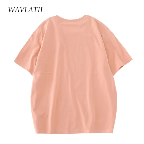 Женская футболка WAVLATII из хлопка, зелёная — детальный вид товара