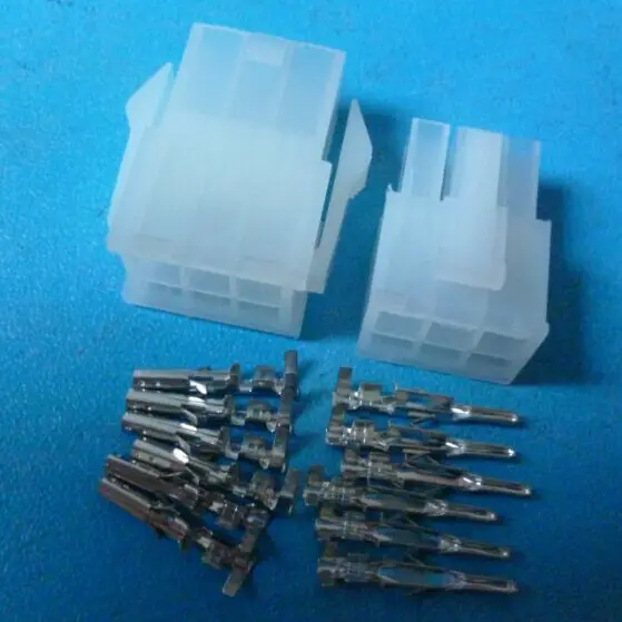 10/50/100sets 4.2mm 5557/5559 6 Pin wiring terminal Electrical connector kit (Housing+Terminal) for automotive ect.