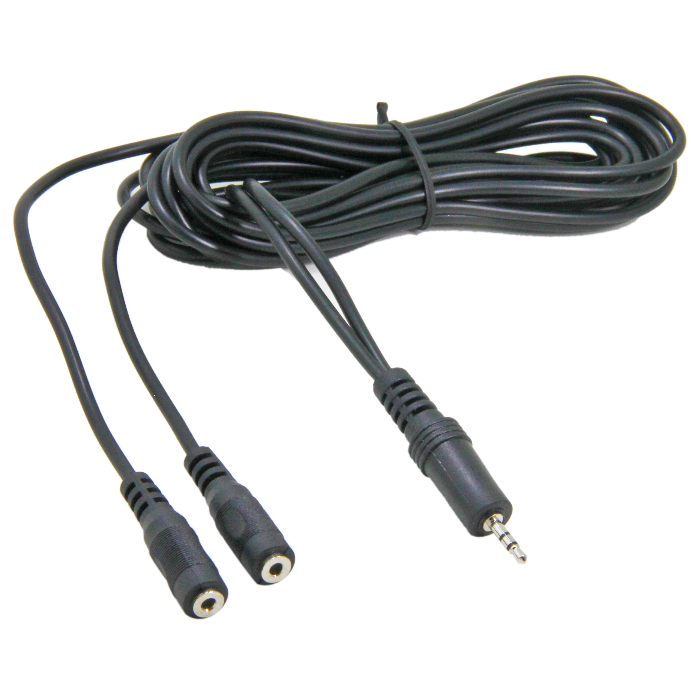 Breakout Cable 2m, 2.5mm Stereo Male to Dual 2.5mm Mono Female Audio Cable, Y Splitter Cable for Speaker and Headphone