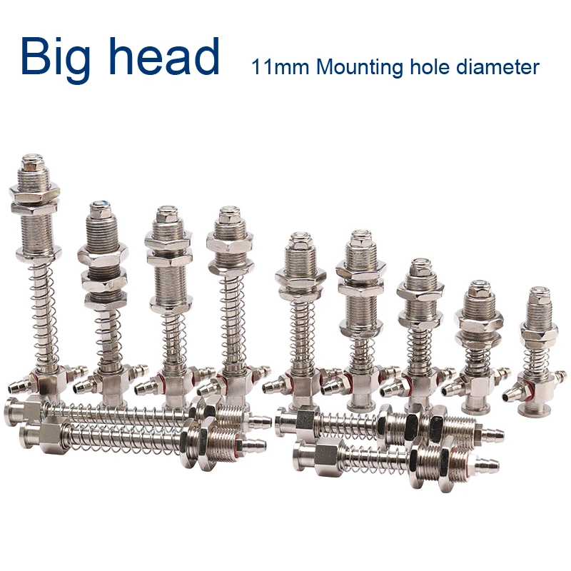 Big Head 11MM OD Suction Cup Manipulator Accessories Bracket Hardware Side Tail Air Intake Vacuum Sucker Mechanical Arm M12 M10