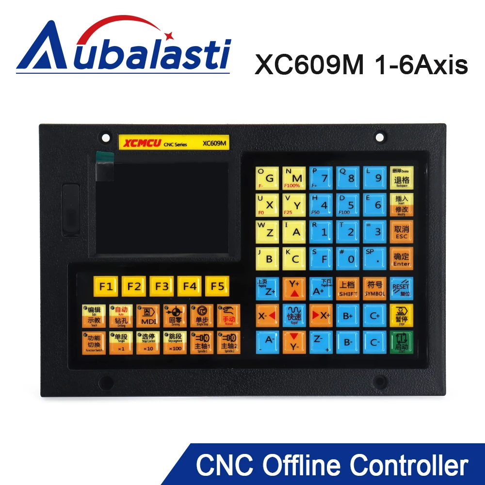 Aubalasti XC609M CNC 밀링 시스템 1-6 축 독립형 오프라인 컨트롤러 브레이크 아웃 보드 연결 컨트롤러