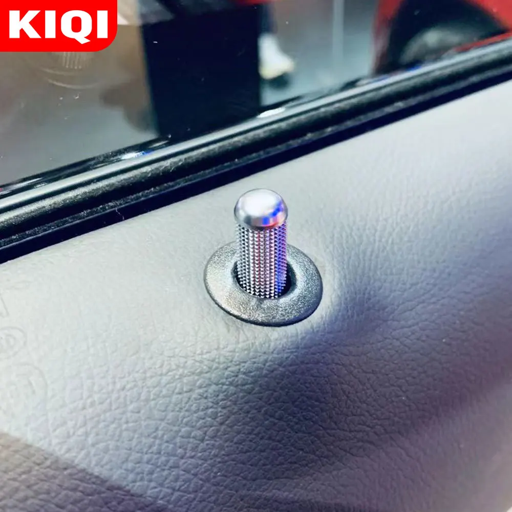 KIQI Car Modified Door Bolt Lock Pin Auto Door Bolt for Mercedes Benz A B Gla Cla Ml Cls Class W176 C117 X156 Accessories