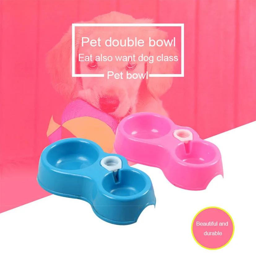 Pet Tableware dog accessories Water bowl for dogs Pluggable water bottle Multicolor Dog feeder water dispenser Eating bowl