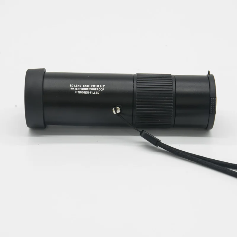 Imagem -04 - Telescópio Grande 8x33 Visor Real Múltiplos hd Alta Potência Revestido Telefone Móvel Metal Lente ed à Prova Dágua Monocular