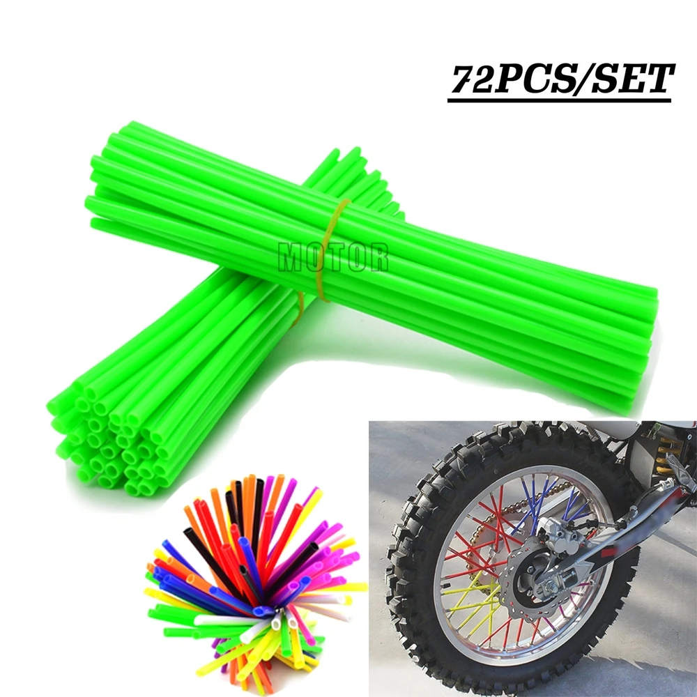 

72 Pcs Motorcycle Wheel Spoked Wraps Cover Motocross Dirtbik Accessories For HONDA CRF230 CRF250 CRF450 CRM250 XR250 XR400 XR600