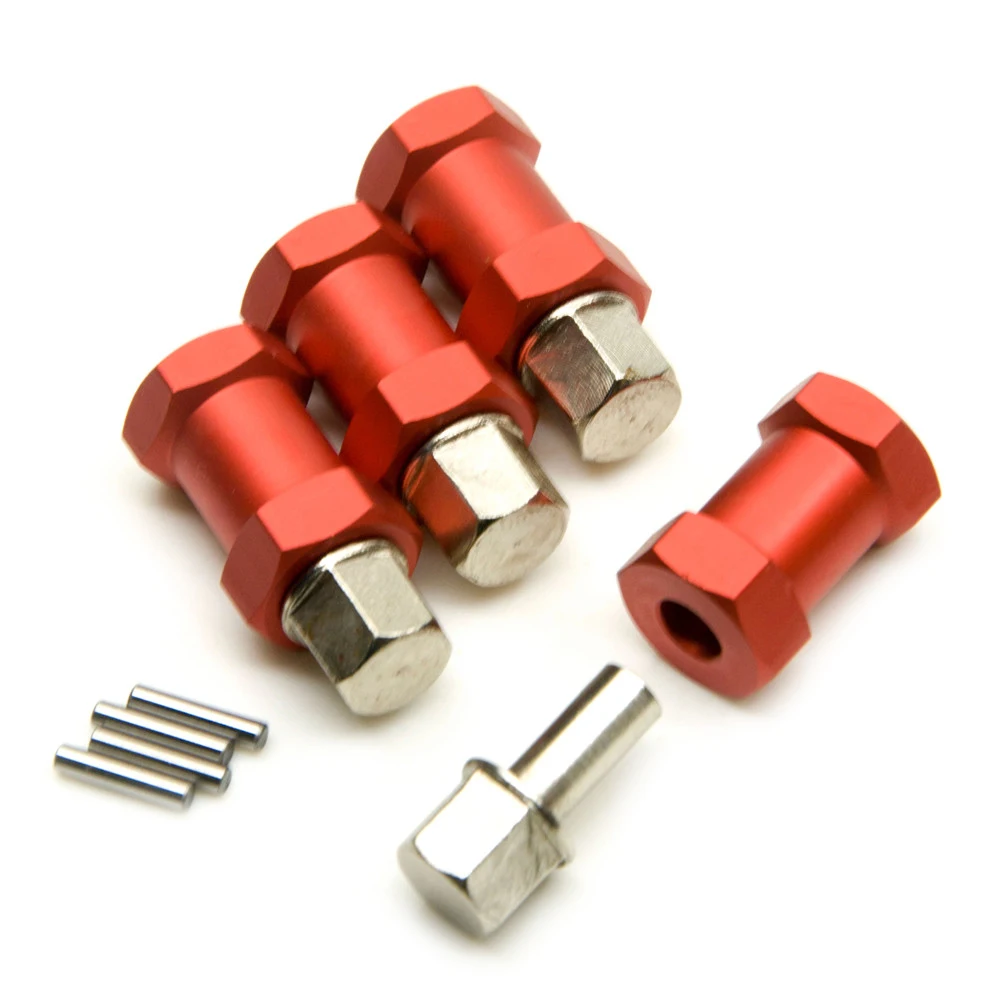 YEAHRUN – adaptateur d'entraînement hexagonal de moyeu de roue de 12mm en alliage d'aluminium, Extension de 15/20/25/30mm pour Axial SCX10 Wraith 1/10 RC, pièces de mise à niveau de voiture