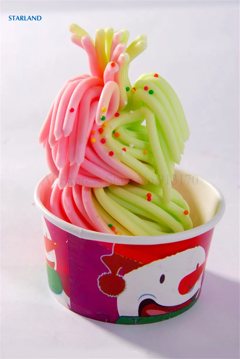 원피스 스파게티 국수 모양의 모델링 캡 예비 부품, 소프트 아이스크림 기계 노즐 뚜껑 교체 내경 28mm