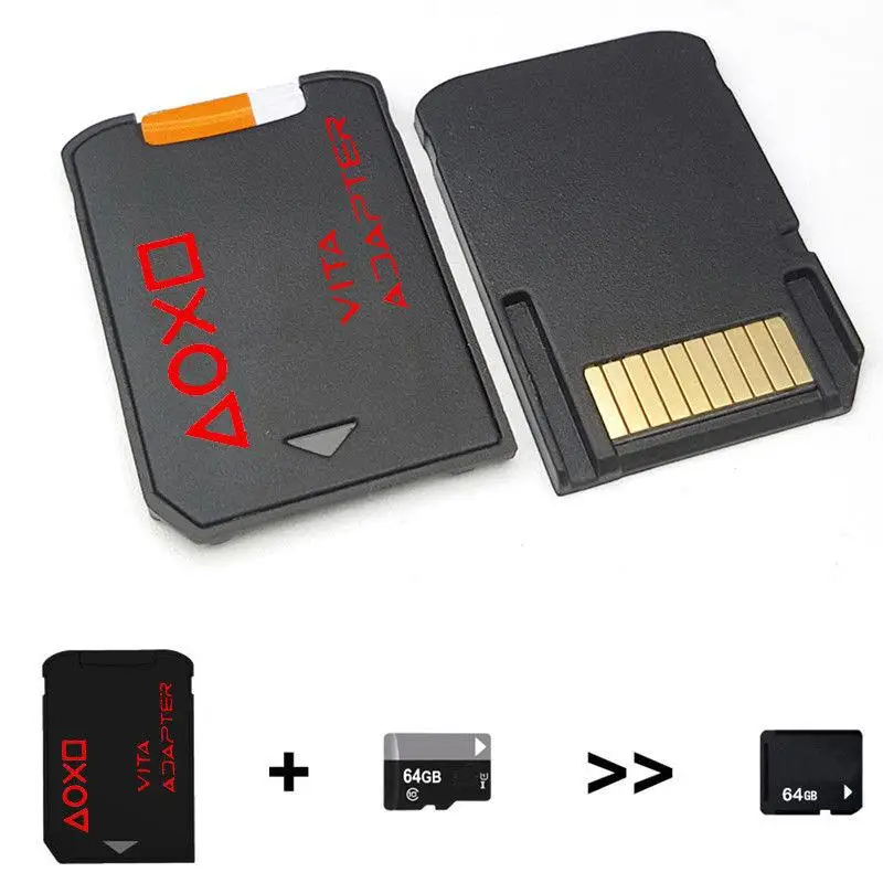 PSV3.0SD Micro Adapter For PSVita Game Card Support 256GB Memory Card With Faster Loading Speed High Precision Molding