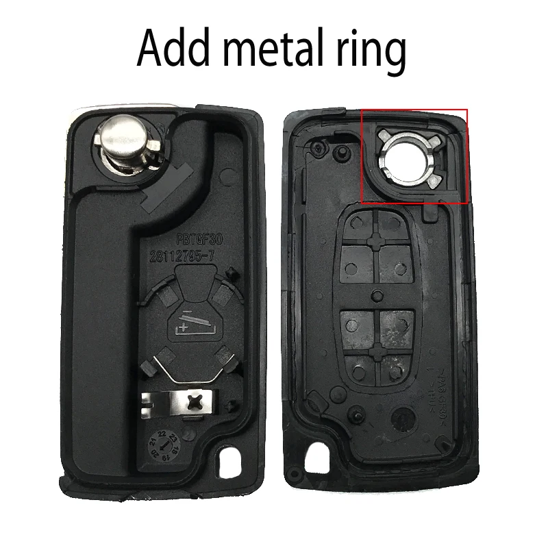 2 Buttons Car Key Case For Peugeot 308 408 207 307 3008 5008 807 For Citroen C2 C3 C4 C5 C6 Remote Flip Key Shell CE0523 CE0536