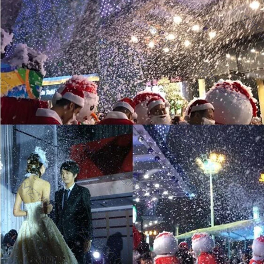 1500W Snow Machine High Power Stage Remote Control Snow Machine Wire Control Outdoor Wedding Christmas Party Snow Cannon Machine