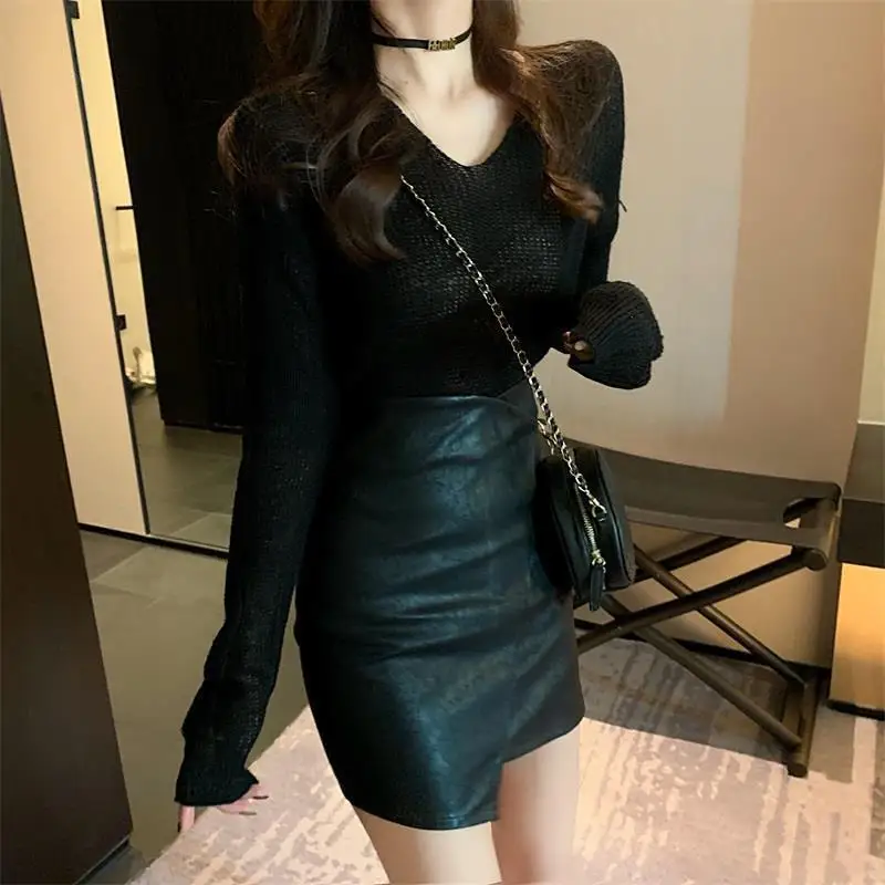 Pullovers Women Lovely Girls Casual Summer Solid Simple Sweater Ulzzang Daily College 2021 Fashion Sun-proof See-through Clothes