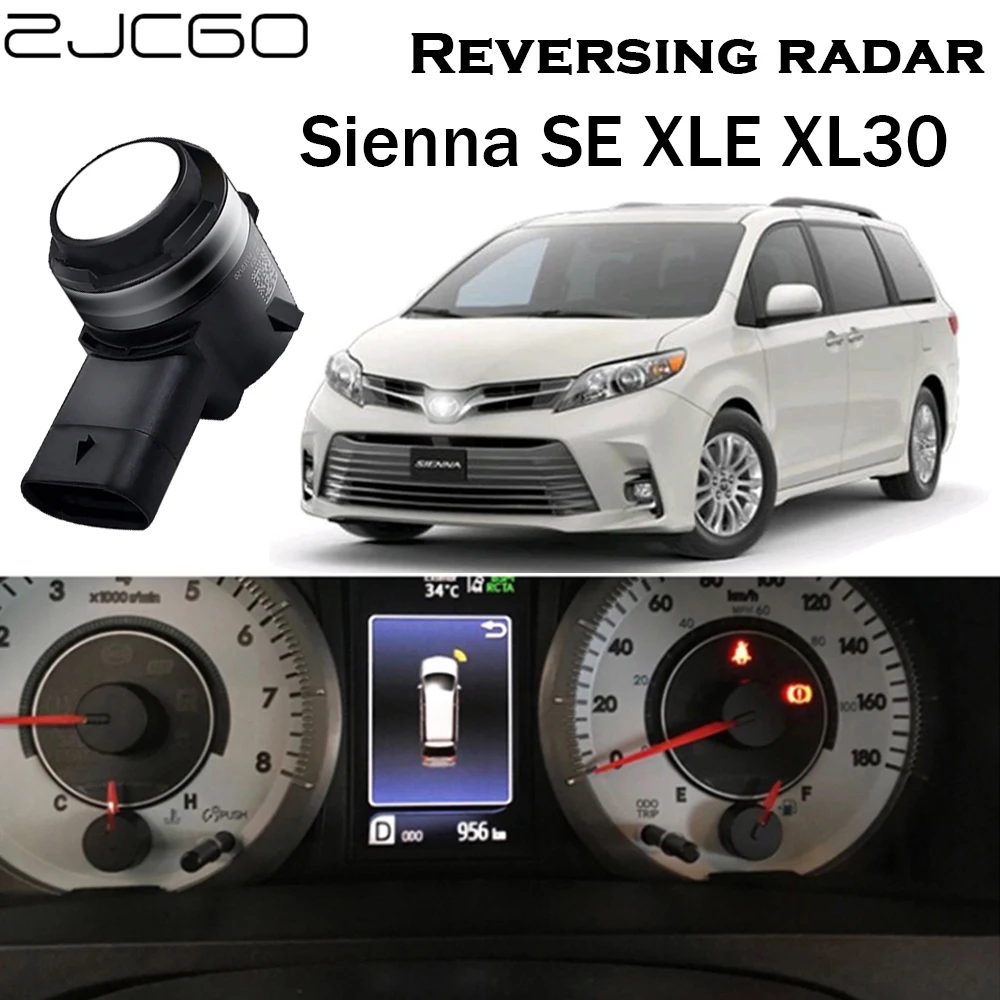 

ZJCGO OEM Original Sensors Car Parking Sensor Assistance Backup Radar Buzzer System For Toyota Sienna SE XLE XL30 2011~2020