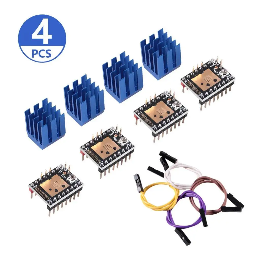 

TMC2209 V1.2 Stepper Motor Driver Heatsink 2.8A Peak Driver for SKR V1.3 MKS GEN L Ramps 1.4/1.5/1.6 3D Printer Control Board