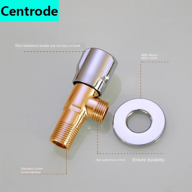 1/2 IN hot and cold water triangle valve water stop valve basin basin solar electric water heater switch eight valve