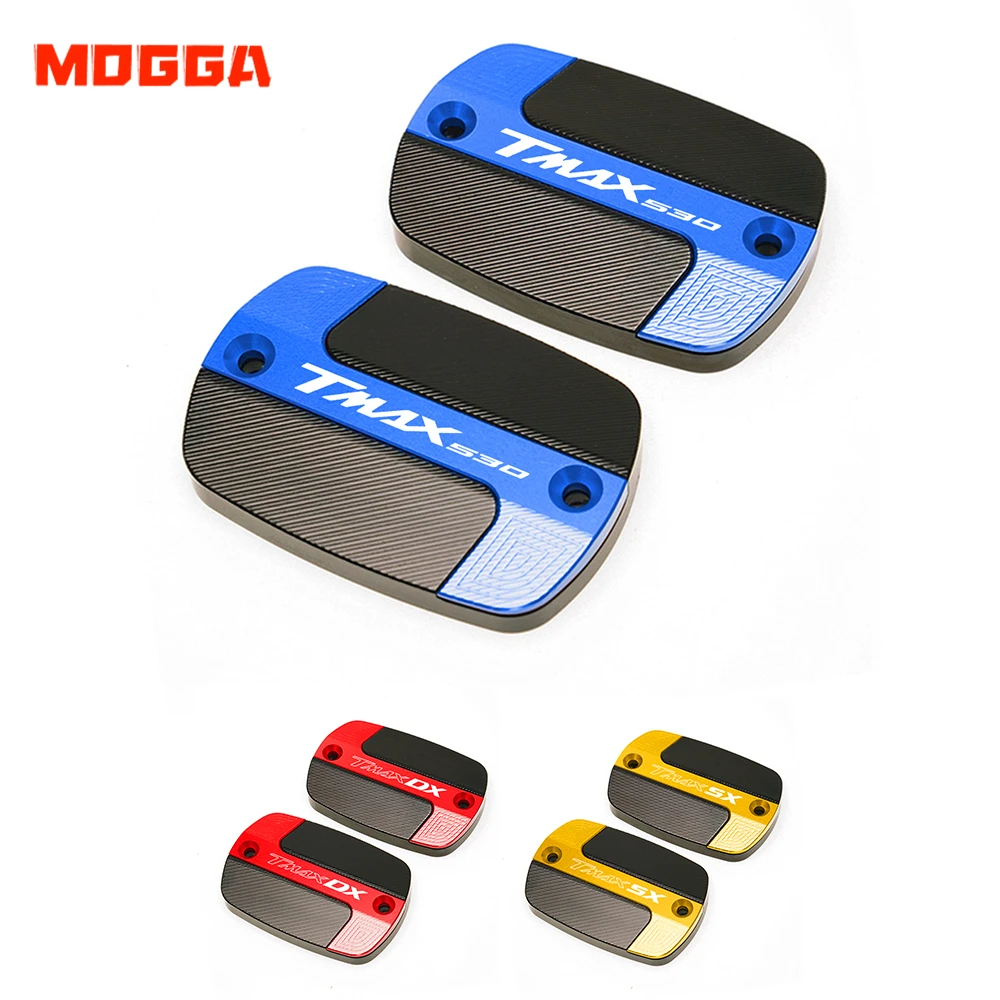 

With Logo For YAMAHA T-Max Tmax 530 DX SX Tmax530 T-max530 2012-2020 New Motorbike Brake Fluid Fuel Reservoir Oil Tank Cap Cover