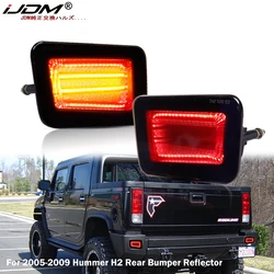 iJDM Full 3157 LED Bumper Reflector Lights  For Hummer H2 Function as Tail,Brake & Rear Fog Lamps,Turn Signal Lights 12V Red