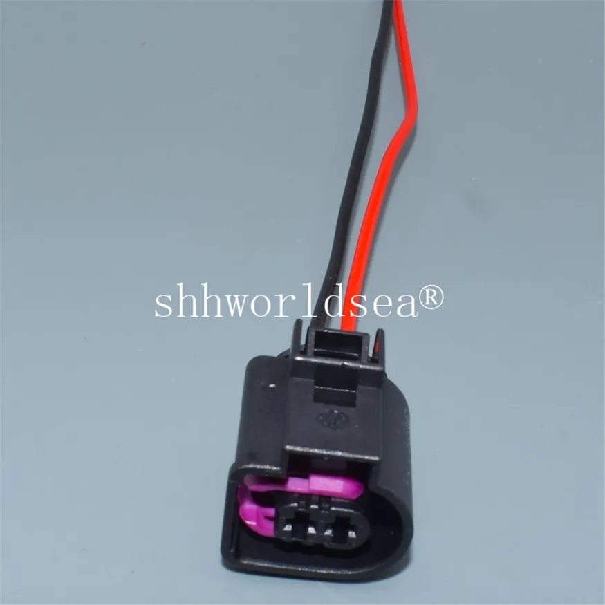 Shhworldsea-conector de cable eléctrico para coche, conector de 2 pines de 3,5mm para VW Passat, Golf A3, A4, A6, bocina, 4D0971992, 4D0, 971, 992, 1 unidad