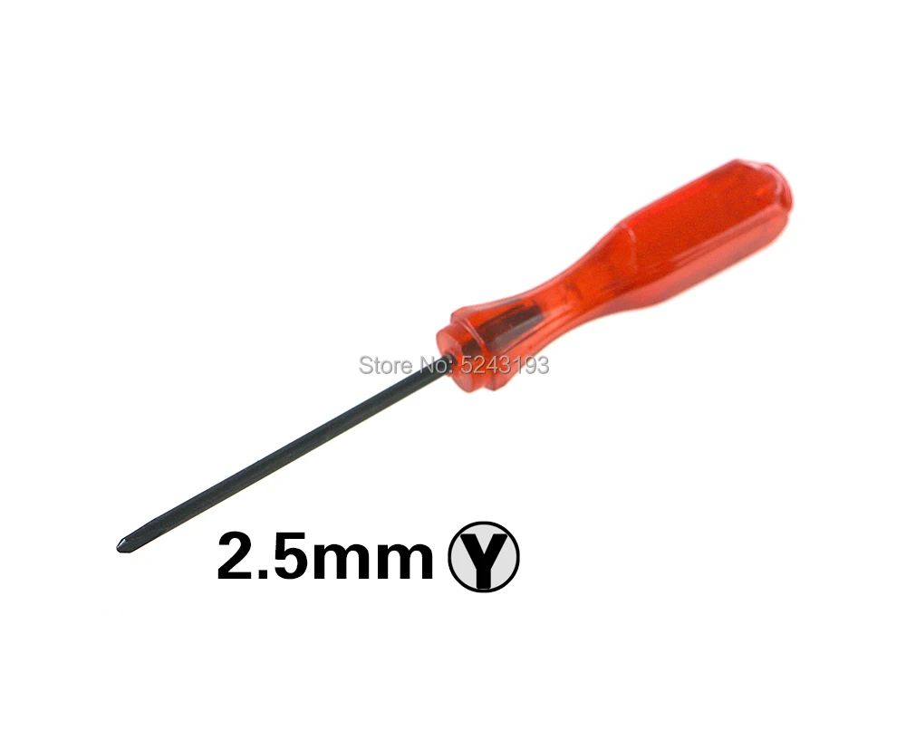 삼각 트라이윙 2.5mm Y 스크루 드라이버, NDS 2.5mm 십자 스크루 드라이버, NDS NDSL WII 수공구 분해 스크루 드라이버, 1 개