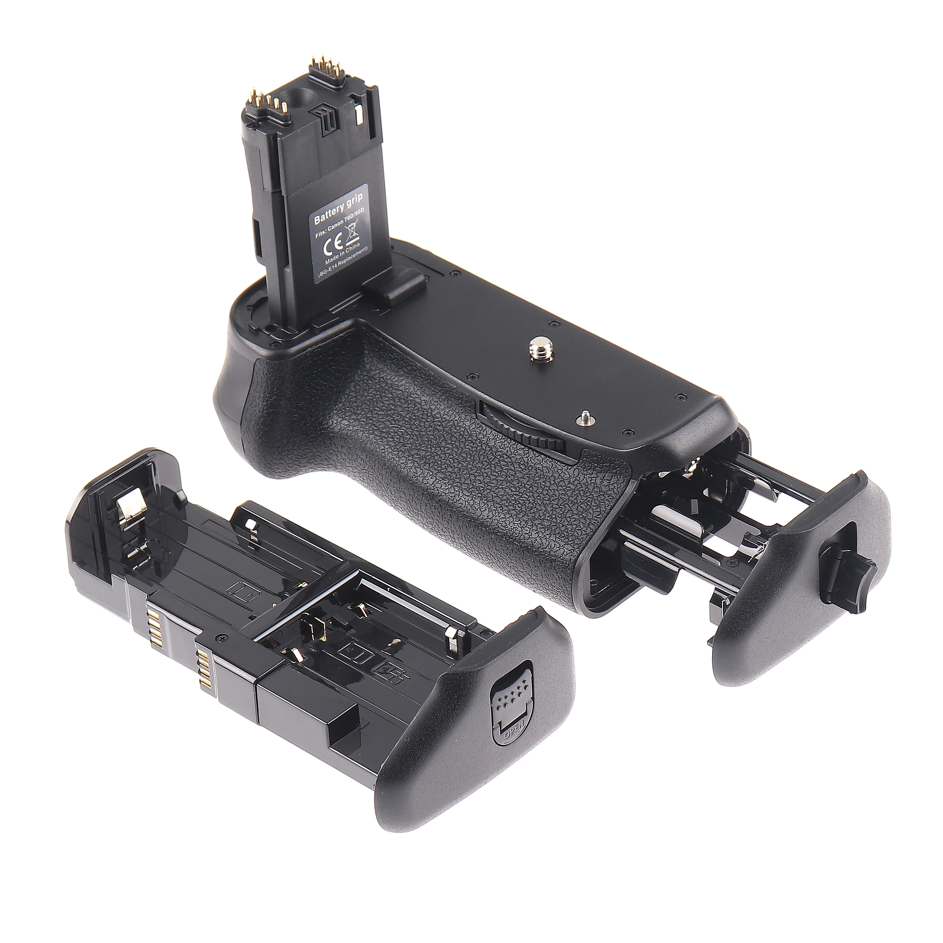 

Pro Vertical Battery Grip Handle Holder Pack For Canon 70D 80D 90D Camera BG-E11 E14 Battery