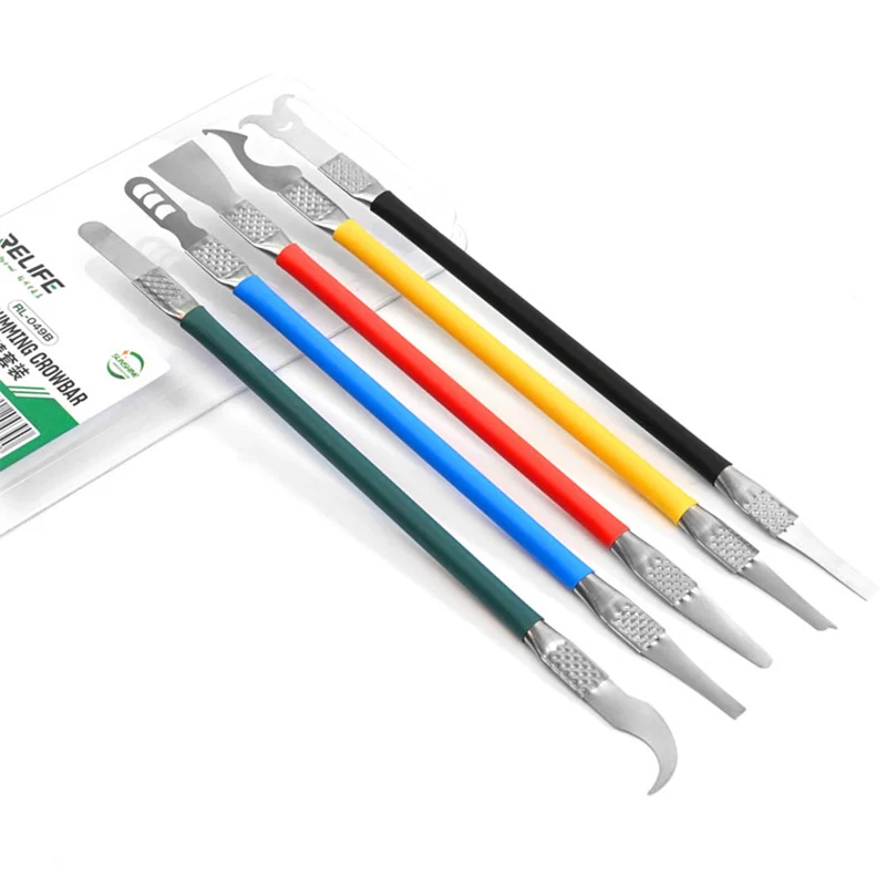 RELIFE RL-049B IC BGA CPU Glue Removal Pry Knife Phone Frame Separation Ultra-Thin Double Head Cutter Degumming Crowbar