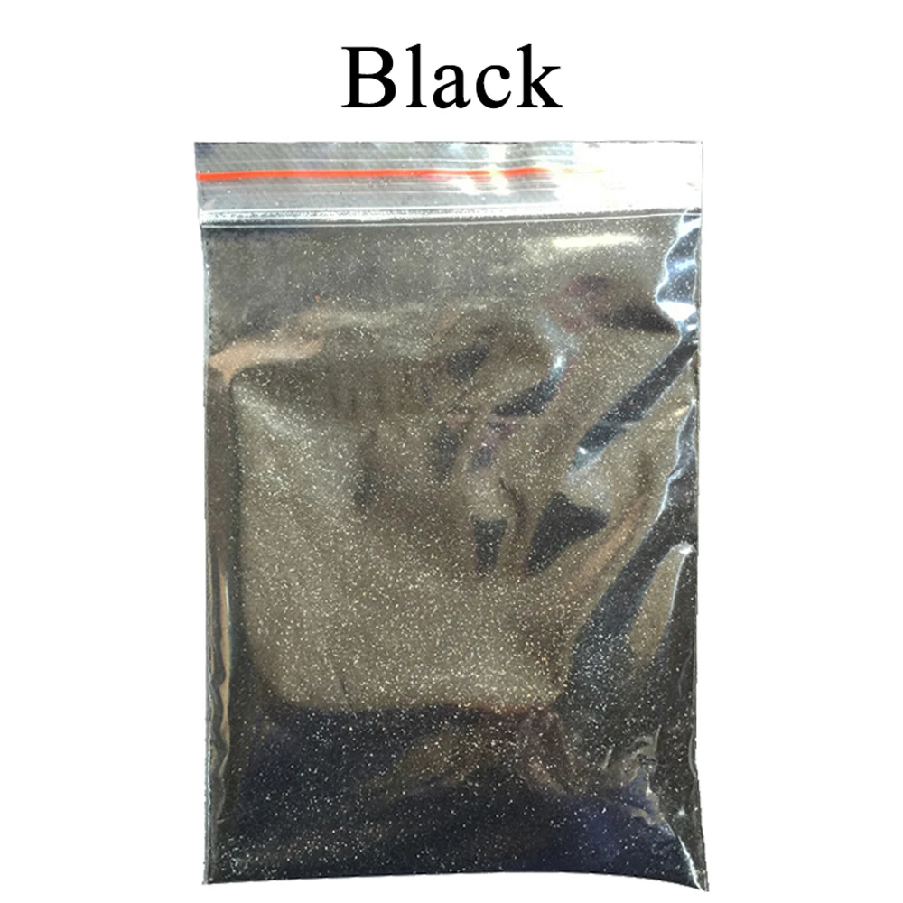 50g Black Glitter Powder Pigment Coating Paint Powder for Painting Nail Decorations Automotive Arts