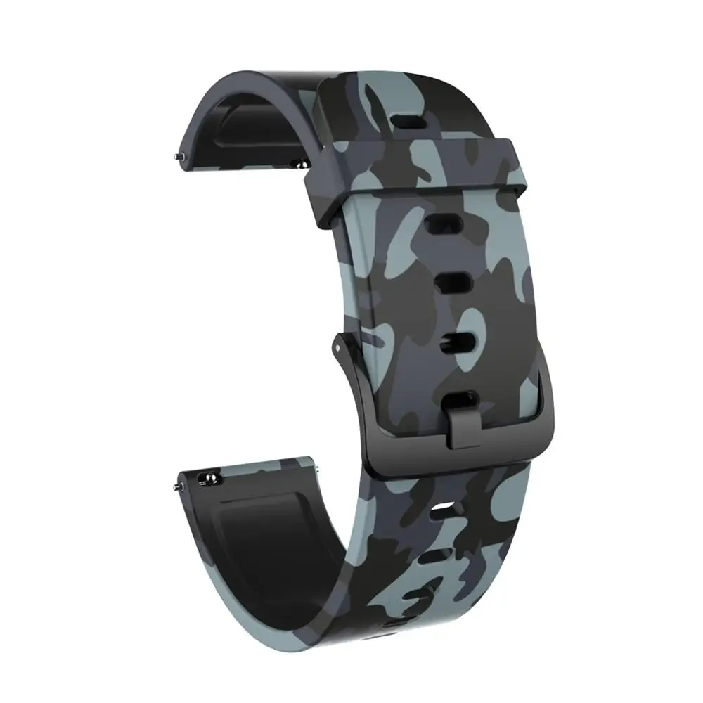 Correa de camuflaje para Xiaomi Huami Amazfit, pulsera de silicona de 20mm para Amazfit Bip S, GTS Bip Lite
