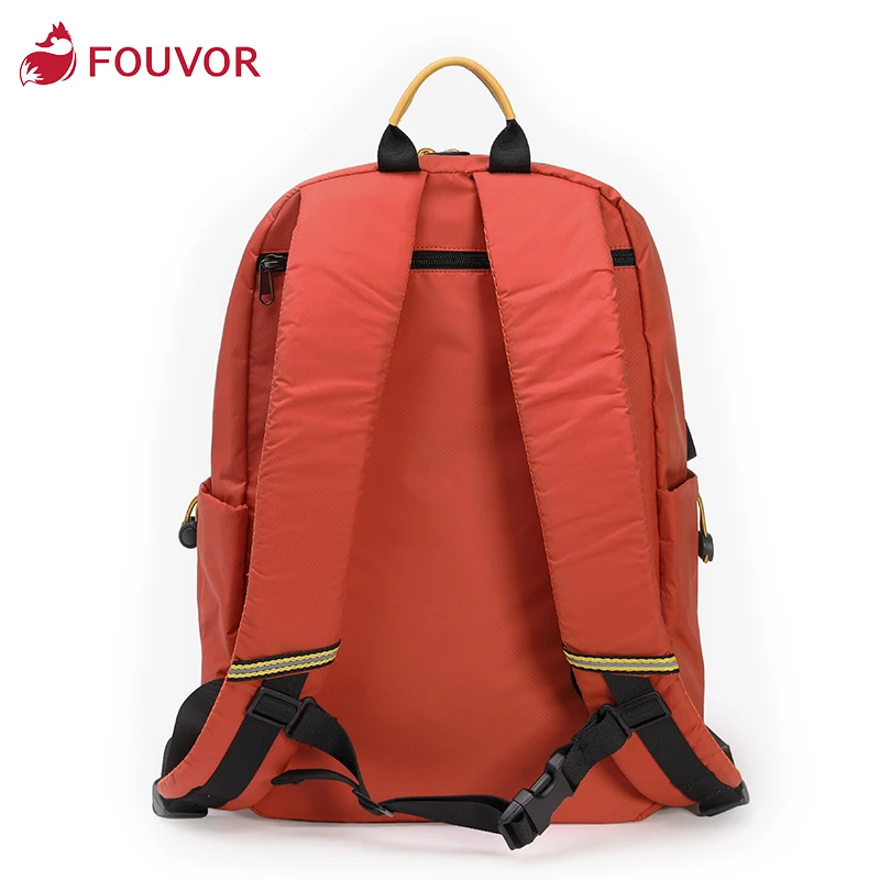 Fouvor 2023 New Fashion Bag for Women Oxford Canvas Zipper Backpack Ladies Travel Bag Casual Solid Female Schoolbag 2930-11