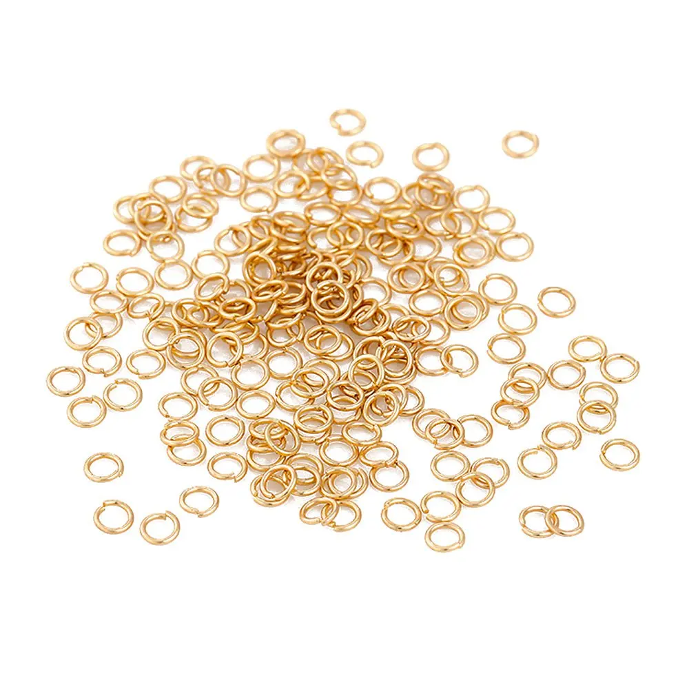 

10g 18K Real Gold Plated Jump Rings 3/4/5/8mm Split Rings DIY for Jewelry Making Supplies Findings Components Brass Accessories