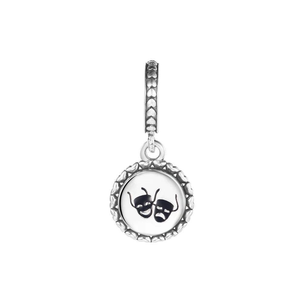 

Fit Original Bracelets 925 Sterling Silver Smiling & Crying Face Dangle Charm DIY Beads for Jewelry Making Kralen 2021 New